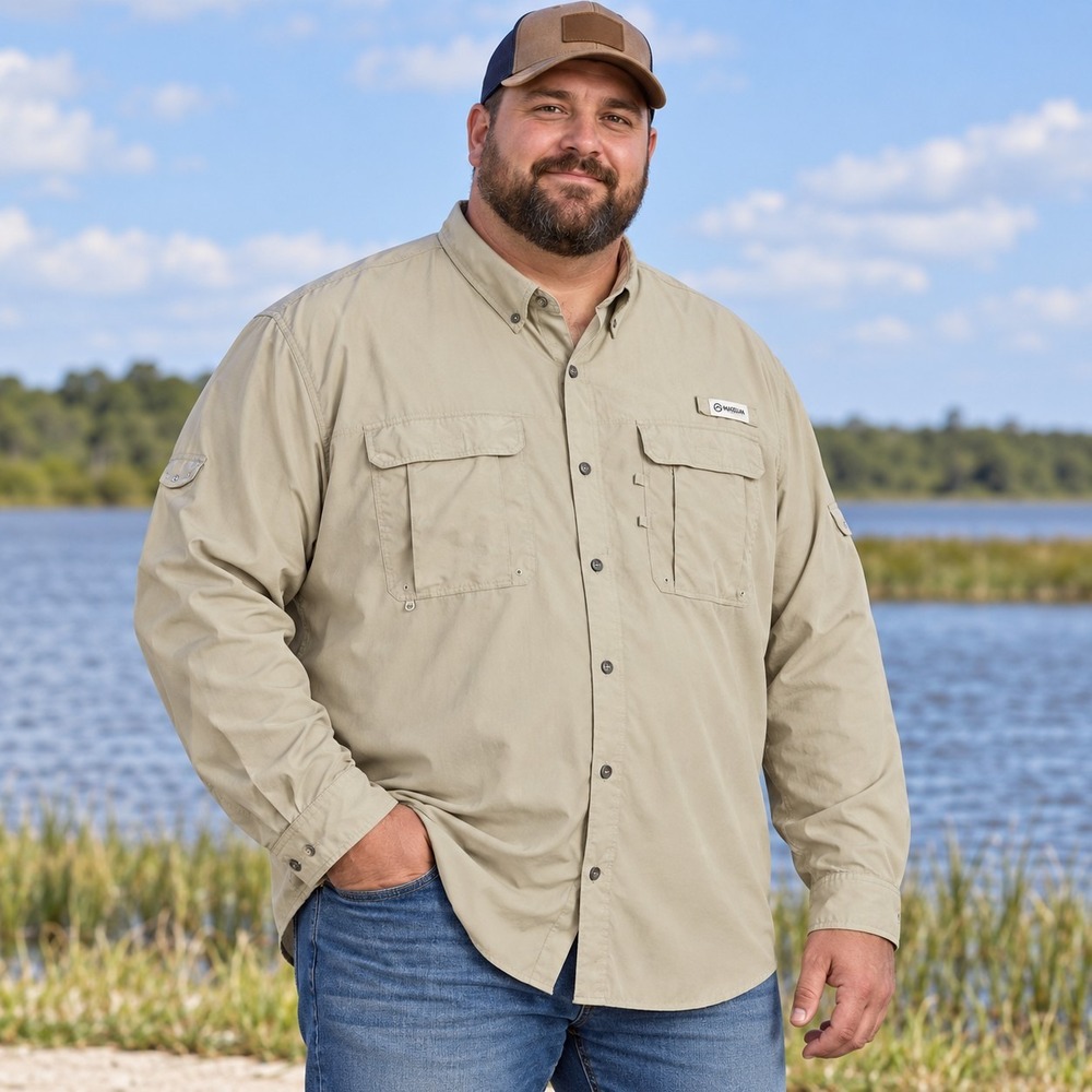 Magellan Outdoors Fish Gear Performance Shirt Men's 3XL Gorpcore Utility Angler
